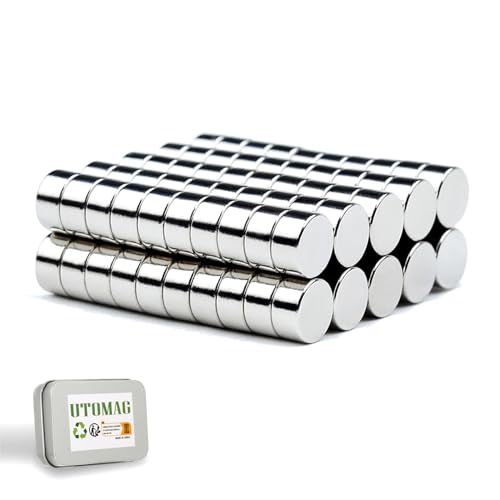 Multi-Use Neodym Magnete - 6 x 3 mm – Starke Permanent Rounde Kleine Magnets für Whiteboard, Magnettafel, Tafel, Pinnwand, Kühlschrank, und vieles mehr (100 Stück) von UTOMAG
