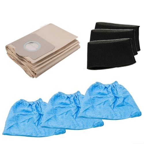 Effizientes Staubbeutelfilter-Set für TCVC 1800 Staubsauger, verlängert die Lebensdauer des Motors, einfach zu ersetzen, 3 Schaumstofffilter, 3 blaue Stoffabdeckungen, 5 Staubbeutel Effizientes Staubbeutelfilter-Set für TCVC 1800 Staubsauger, verlängert die Lebensdauer des Motors, einfach zu ersetzen, 3 Schaumstofffilter, 3 blaue Stoffabdeckungen, 5 Staubbeutel von UTTASU