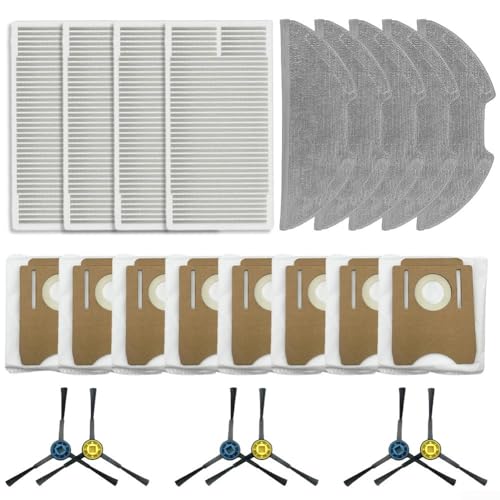 Einfach zu bedienendes Reinigungszubehör Seitenbürste Filter Mop Tuch Staubbeutel für A8 Plus, für ETA, für Aurum PRO 6241 (B) von UTTASU