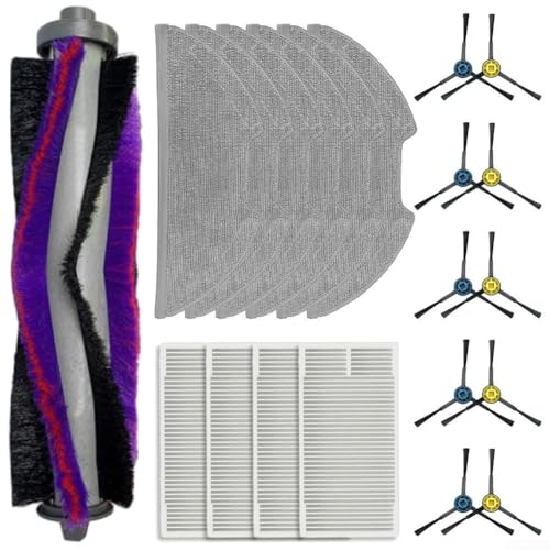Hauptbürstenfilter-Mopp-Tuch-Zubehör-Set für M9, für Eureka NERE10s E10S, für Obode A8 Perfect Fit (B) von UTTASU
