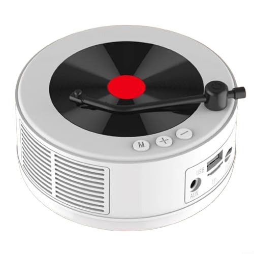 Kabelloser UKW-Radio-Lautsprecher, tragbares Audiosystem mit AUX/USB/TF-Eingängen, 1500 mAh Akku, kompakte Größe 11,511,55 cm, weißes Design Kabelloser UKW-Radio-Lautsprecher, tragbares Audiosystem mit AUX/USB/TF-Eingängen, 1500 mAh Akku, kompakte Größe 11,511,55 cm, weißes Design von UTTASU