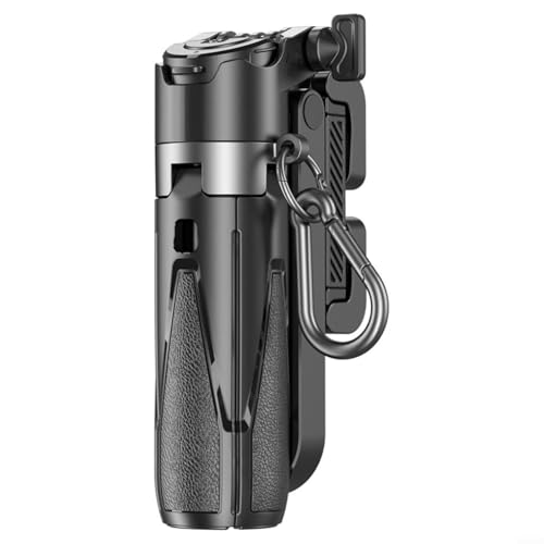 【Multifunktionales Mini-Stativ】Telefonhalter, Selfie & Ständer mit kabelloser Fernbedienung, 360° Drehung, ausziehbar 11,7–41,5 cm, leichtes Design für Reisefotografie (schwarz) von UTTASU
