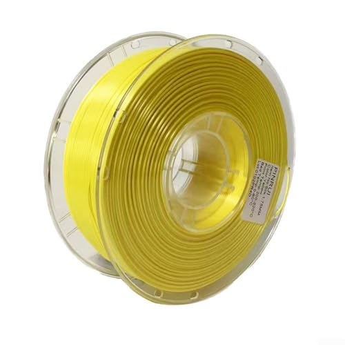 Silk Like for PLA-Filament für 3D-Druck bei einem Standarddurchmesser von 1 75 mm, bietet reibungslosen Betrieb und attraktive Endprodukte (gelb) von UTTASU