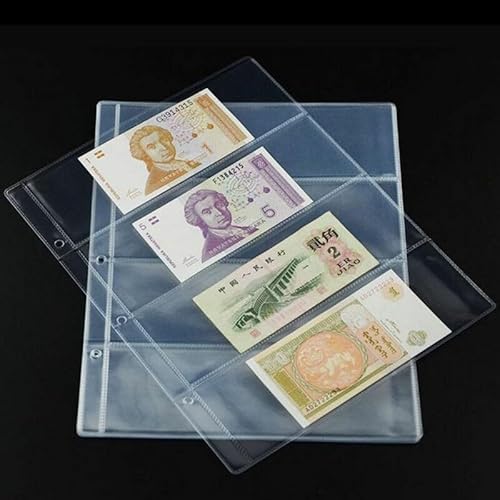 Tidy Your Currency Collection 10 Halter für Seiten mit vier Fächern pro Hülle von UTTASU