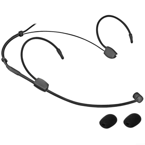 UTTASU Doppelohrbügel-Design verbessern Sie Ihr Audio-Erlebnis mit diesem leichten Nierencharakteristik-Mikrofon für den aktiven Gebrauch (D(4-polige XLR)) von UTTASU