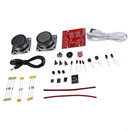 UTTASU Electronics Project DIY Lautsprecher-Set, Erstellen Sie Ihren eigenen Lautsprecher mit MHM18-Modul und transparentem Gehäuse (ohne Gehäuse) von UTTASU