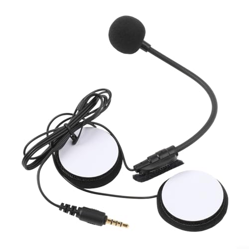 UTTASU Halbhelm-Kopfhörer-Mikrofon mit fortschrittlicher Technologie für zuverlässiges Audio bei Motorradfahrten (B) von UTTASU