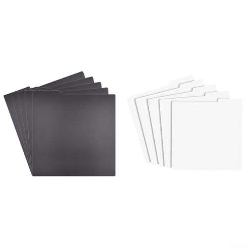 for Record Collection Organizer, 5 Stück alphabetische Klassifizierungskarten zur effektiven Verwaltung von CDs und LPs (schwarz, 30,5 cm) von UTTASU