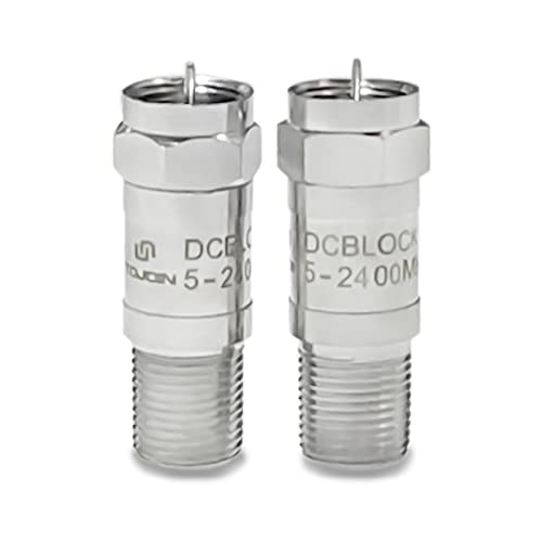 TOJOIN 2 Stück DC Block, Block DC F-Typ Inline 5-2400MHz 75 Ohm DC Spannung Blöcke für TV TOJOIN 2 Stück DC Block, Block DC F-Typ Inline 5-2400MHz 75 Ohm DC Spannung Blöcke für TV von UU TOJOIN