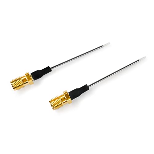 TOJOIN 2 Stück SMA Buchse auf PCB Lötkoaxialkabel 047 halbstarres Lötdraht Pigtail Kabel DC-12.5 GHz Halbstahlkabel Antennenverlängerungskabel 2in(5cm) von UU TOJOIN