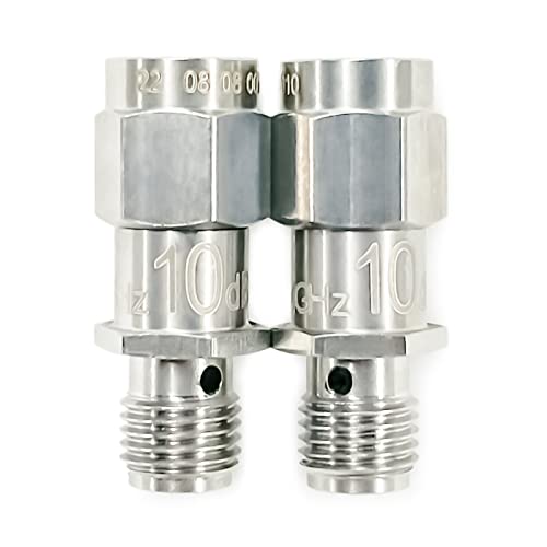 UU TOJOIN 2PCS RF Koaxial-Dämpfungsgerät, 12.4GHz 10dB 2W 50Ohm SMA Stecker auf SMA Buchse Fester Dämpfungsregler UU TOJOIN 2PCS RF Koaxial-Dämpfungsgerät, 12.4GHz 10dB 2W 50Ohm SMA Stecker auf SMA Buchse Fester Dämpfungsregler von UU TOJOIN