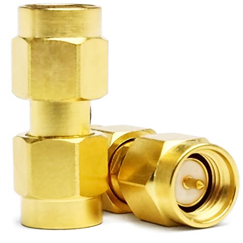 TOJOIN HF-Koaxial-Adapter-Stecker, SMA-Stecker auf Stecker, DC-12 GHz, 50 Ohm, RF-SMA-Adapter für RF-Kabel, Koppler-Antenne, Verlängerungskabel, WLAN, 2 Stück TOJOIN HF-Koaxial-Adapter-Stecker, SMA-Stecker auf Stecker, DC-12 GHz, 50 Ohm, RF-SMA-Adapter für RF-Kabel, Koppler-Antenne, Verlängerungskabel, WLAN, 2 Stück von UU TOJOIN