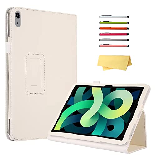 UUcovers Schutzhülle für Apple iPad (A16) 11. Generation 11 Zoll 2025 & iPad 10. Generation Hülle 10,9 Zoll 2022, Stand Folio Smart PU Leder Stoßfest Cover mit Stifthalter [Auto Sleep/Wake], Weiß von UUCOVERS