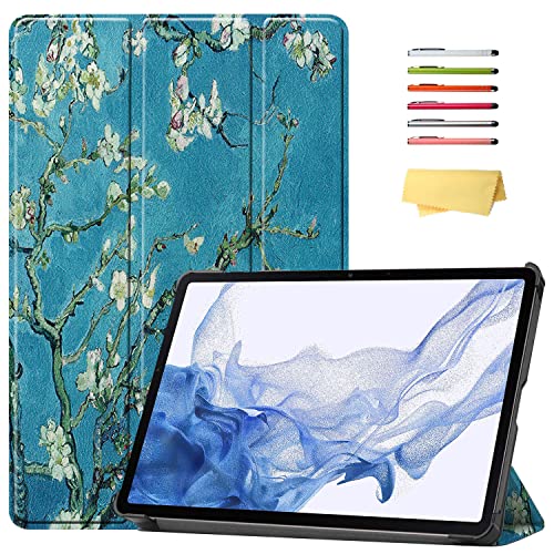 UUcovers Schutzhülle für Samsung Galaxy Tab S8 11 Zoll 2022/Tab S7 11 Zoll 2020 (SM-X700/X706/T870/T875/T878) Wireless Charging/Auto Wake/Sleep Lightweight Tri-Fold Stand Hard Back Thin Cover von UUCOVERS