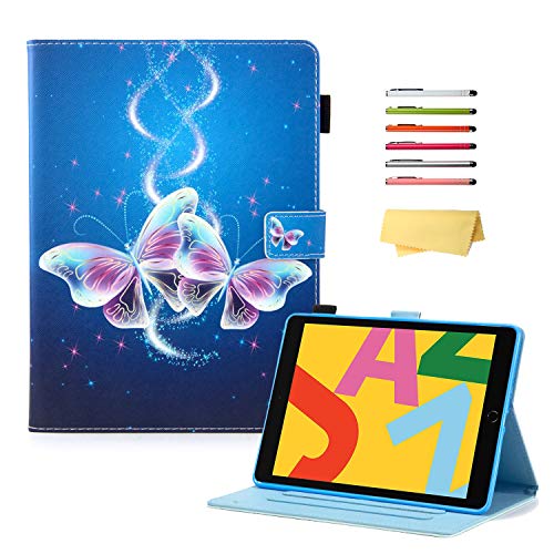 UUcovers Schutzhülle für iPad 10.2 2019, 7. Generation, schmal, intelligent, Multi-Winkel-Ständer, Kunstleder, weiche TPU-Schale, magnetische Folio-Schutzhülle mit Stifthalter, automatischer Aufwach- von UUCOVERS