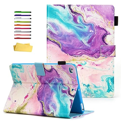 UUcovers Schutzhülle für iPad 6. / 5. Generation, iPad 9,7 Zoll 2018/2017 & iPad Air 1/Air 2, Hülle mit Ständer/Stifthalter [Auto Sleep/Wake] PU-Leder, Smart Cover für iPad Air 1./2. Generation, lila von UUcovers