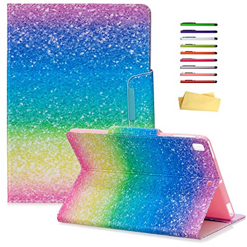 UUcovers iPad 9,7 Zoll Hülle 2018 2017, 6. 5. Generation, Air 2 1 (9,7 Zoll) und Apple Pro 2016 Cover Stand Folio Magnetic Wallet mit Taschen [Auto Wake/Sleep], Rainbow Sand von UUCOVERS