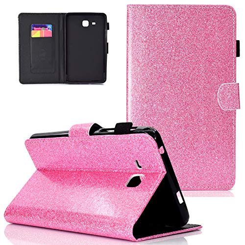 Ucover Schutzhülle für Samsung Galaxy Tab A 7.0 Zoll Tablet SM-T280 / SM-T285 (geprägtes PU-Leder) mit automatischer Aufwach-/Schlaf-Funktion 02 Pink von UUCOVERS