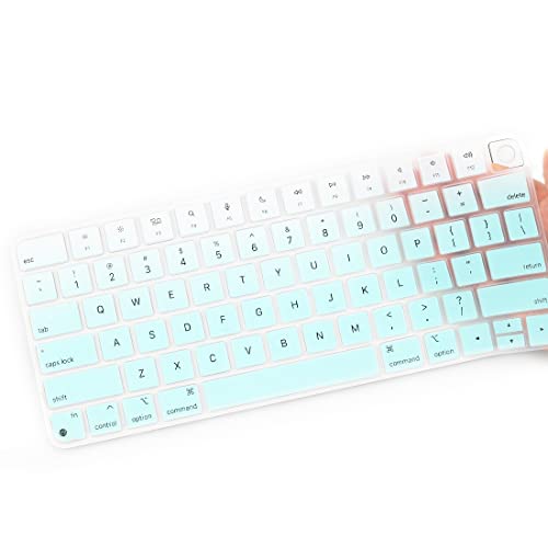 UUONDO Tastaturabdeckung Skin für Apple iMac 24 Zoll Magic Keyboard mit Touch ID, Wasserdichter Tastaturschutz - MGreen UUONDO Tastaturabdeckung Skin für Apple iMac 24 Zoll Magic Keyboard mit Touch ID, Wasserdichter Tastaturschutz - MGreen von UUONDO