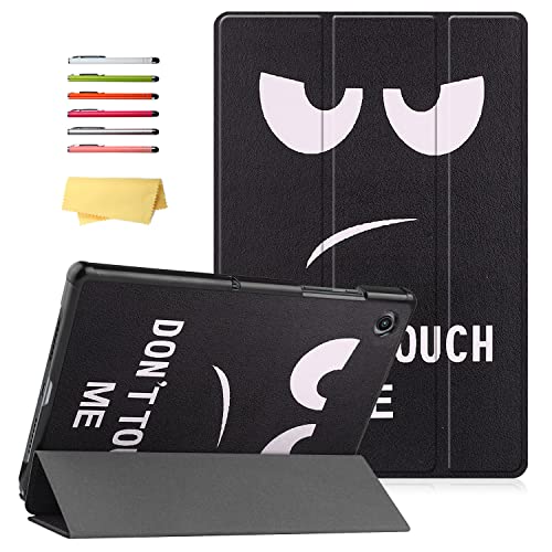 UUcovers Schutzhülle für Samsung Galaxy Tab A8 10.5 Zoll (2022) (SM-X200/X205/X207) Magnetische Hülle mit [Auto Sleep/Wake] Multi-Winkel-Ständer, leichte PU-Leder, stoßfeste Schale, Don't Touch Me von UUcovers