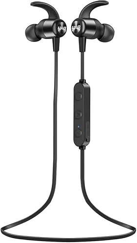 UXD Bluetooth-Kopfhörer, kabellose Bluetooth-Kopfhörer mit CVC 8.0 Mikrofon, 20 Stunden Akkulaufzeit, IPX7 wasserdicht, ideal für Laufen und Freisprechanrufe von UXD