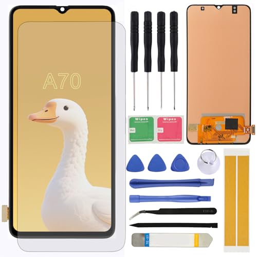 Ersatz-LCD-Bildschirm für A70 2019, für Galaxy A705, A705F, SM-A705F, A705DS, 16,7 cm (6,7 Zoll) LCD-Display, Touch-Digitalisierer, Montage mit Werkzeugen von UYGHHK