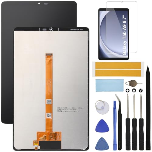 Für Samsung Galaxy Tab A9 SM-X110 8,7 Zoll (2023), Tablet-Bildschirm-Ersatzset, LCD-Display, Touchscreen-Digitalisierer, komplette Montage-Reparaturteile + Displayschutzfolie (ohne Rahmen) von UYGHHK