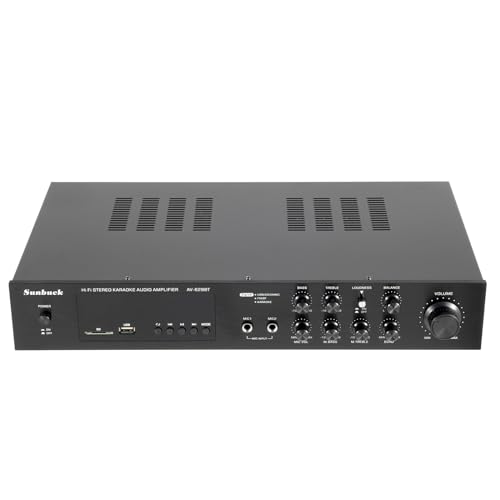600W HiFi Verstärker,Bluetooth Verstärker Board Audioverstärker Verstärker Auto Stereo SD\USBRCAAUX .0 Bluetooth Karteneingang LED-Display,Für Heimkino, Karaoke-Partys von UYRTOY