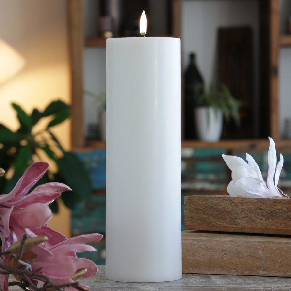 LED Kerze THEA - Echtwachs - 3D Flamme - H: 25cm - D: 7,8cm - Timer... LED Kerze THEA - Echtwachs - 3D Flamme - H: 25cm - D: 7,8cm - Timer... von UYUNI