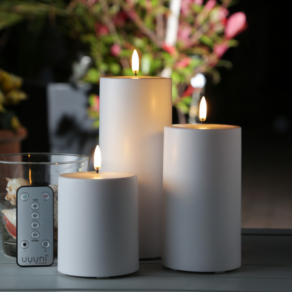 LED Kerzenset THEA - Kunststoff - 3 Größen - inkl. Batterien/Fernb.... LED Kerzenset THEA - Kunststoff - 3 Größen - inkl. Batterien/Fernb.... von UYUNI