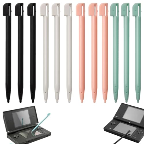 UYVPAER 12 Stück Eingabestift Stift Für NDS Ds Lite DSL Ndsl Pen Tip Spielkonsole Stylus Kunststoff Spielkonsole Zubehör（4 Farben） von UYVPAER