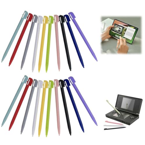 UYVPAER 20 Stück Eingabestift Stift Für NDS Ds Lite DSL Ndsl Pen Tip Spielkonsole Stylus Kunststoff Spielkonsole Zubehör（10 Farben） von UYVPAER