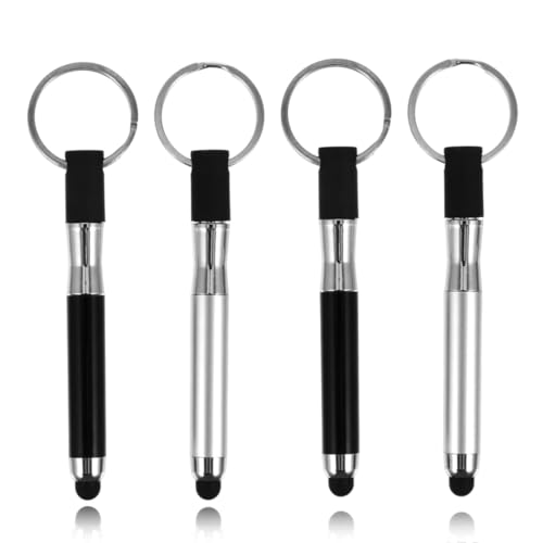 UYVPAER 4 Stück Touchscreen Stift, Mini Universal Stylus 3 In 1 Stift Touch Pen,Eingabestift Touchstift,Handy Stift,Stift Für Tablet,Handy Stifte Für Smartphones Für Alle Smartphone Handy UYVPAER 4 Stück Touchscreen Stift, Mini Universal Stylus 3 In 1 Stift Touch Pen,Eingabestift Touchstift,Handy Stift,Stift Für Tablet,Handy Stifte Für Smartphones Für Alle Smartphone Handy von UYVPAER