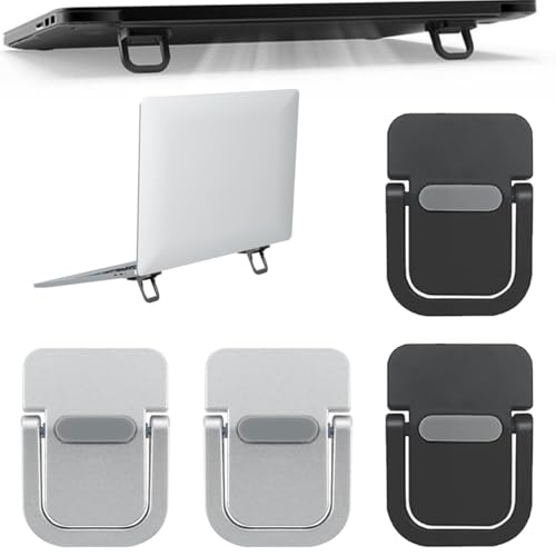 UYVPAER 4Pcs Portable Keyboard Riser, Selbstklebende Mini-Laptop-Ständer Unsichtbarer Computer-Tastatur-Ständer Für Schreibtisch, Faltbare Laptop-Füße Mit Anti-Rutsch-Silikon UYVPAER 4Pcs Portable Keyboard Riser, Selbstklebende Mini-Laptop-Ständer Unsichtbarer Computer-Tastatur-Ständer Für Schreibtisch, Faltbare Laptop-Füße Mit Anti-Rutsch-Silikon von UYVPAER