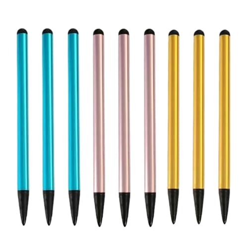 UYVPAER 6 Stück Stylus-Stifte Für Touchscreens, Universeller Mit Feiner Spitze Für Handy/Ipad/Samsung/Android/Tablet(Rosa, Gold, Himmelblau) von UYVPAER