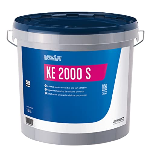 UZIN KE 2000 S Universal-Nass- und Haftklebstoff KLEBER für Vinyl- PVC Kraftvoll Universalklebstoff für alle gängigen Bodenbelagsarten (6 KG) von UZIN