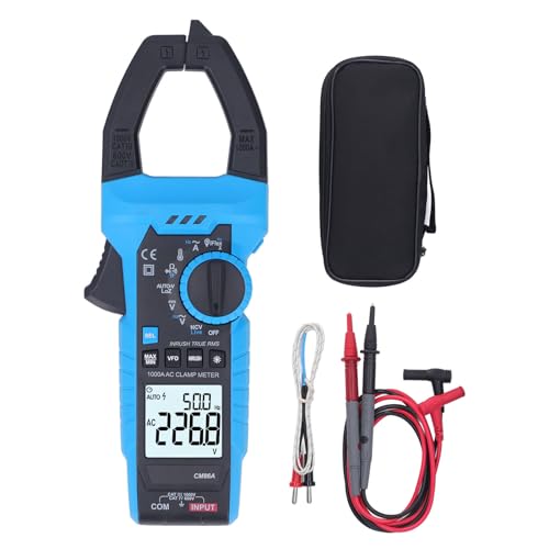 Uadme AC-Zangenmessgerät, Digitales Zangenmessgerät Multimeter 1000a AC DC Strom Spannung Temperatur Kapazität Widerstand Dioden Durchgangsprüfer von Uadme