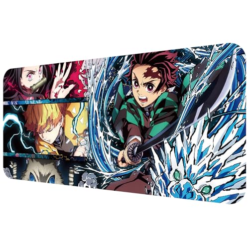 Ubephant Demon Slayer Mauspad, Mauspad Demon Slayer, 90 * 40cm Gaming M-auspad, Erweitertes Großes Gaming M-auspad, D-emon Slayer Geschenke G-Aming Pad mit Rutschfestem Gummipad für Arbeit und Spiele Ubephant Demon Slayer Mauspad, Mauspad Demon Slayer, 90 * 40cm Gaming M-auspad, Erweitertes Großes Gaming M-auspad, D-emon Slayer Geschenke G-Aming Pad mit Rutschfestem Gummipad für Arbeit und Spiele von Ubephant