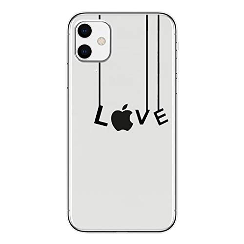 Ubeshine Hülle für iPhone 11 Handyhülle Transparent Ultra Dünn Stoßfest Kratzfest Flexibel Weiche Silikon Bumper Mode Chic Musterdesign Schutzhülle für iPhone 11 Slim Case Cover- Crystal Clear von Ubeshine