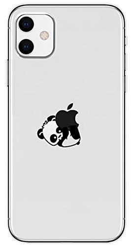Ubeshine Klar Silikon Hülle für iPhone 12, Handyhülle für iPhone 12 Pro Case Transparente TPU Silikon Hülle Schlank, weich, flexibel Dünne Cartoon-Serie Panda Schutzhülle für iPhone 12/Pro Klar (1) von Ubeshine