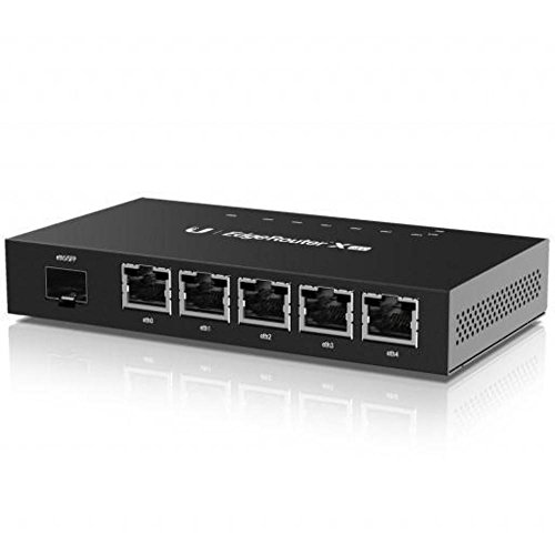 Ubiquiti Networks ER-X-SFP Ethernet/LAN, schwarz, angeschlossener Router – Router (10,100,1000 Mbit/s, Ethernet (RJ-45), Schwarz von Ubiquiti Networks