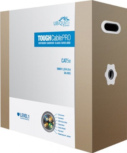 Ubiquiti TOUGHCABLE-PRO GESCHIRMTES OUTDOOR KABEL 305m Box TCL1 Schirmung von Ubiquiti Networks