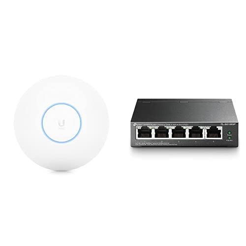UniFi 6 Long-Range Access Point mit TP-Link TL-SG1005P 5-Port Gigabit PoE Switch UniFi 6 Long-Range Access Point mit TP-Link TL-SG1005P 5-Port Gigabit PoE Switch von Ubiquiti Networks