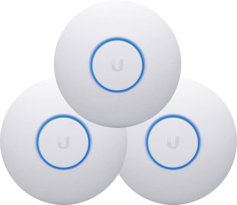 UBI UAPNANOHD3 - WLAN Access Point 2.4/5 GHz 2033 MBit/s 3er Pack von Ubiquiti