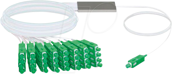 UBI UF-SPLIT-32 - LWL Splitter Kabel, 1x SC-APC > 32x SC-APC, weiß, 1,5 m von Ubiquiti