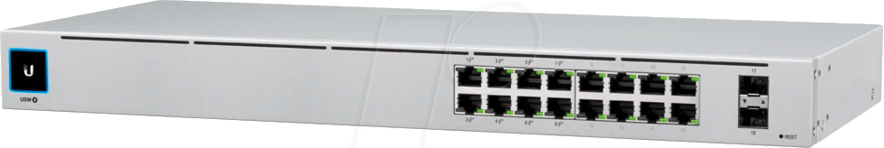 UBI USW-16-POE - Switch, 18-Port, Gigabit Ethernet, PoE+, SFP von Ubiquiti