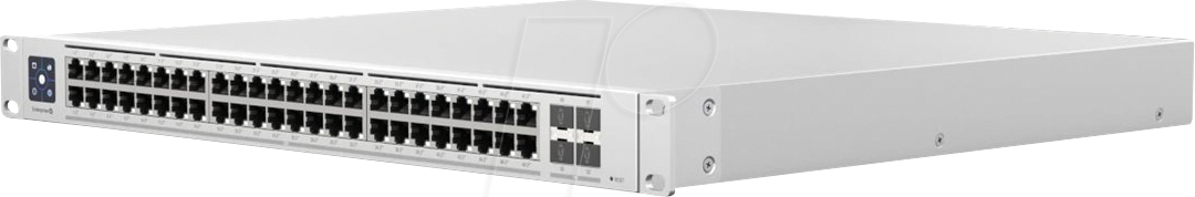 UBI USW-E-48-POE - Switch, 52-Port, 2,5 Gigabit Ethernet, PoE+, SFP+ von Ubiquiti