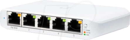 UBI USW-FLEX-MIN - Switch, 5-Port, Gigabit Ethernet, 1x PoE von Ubiquiti