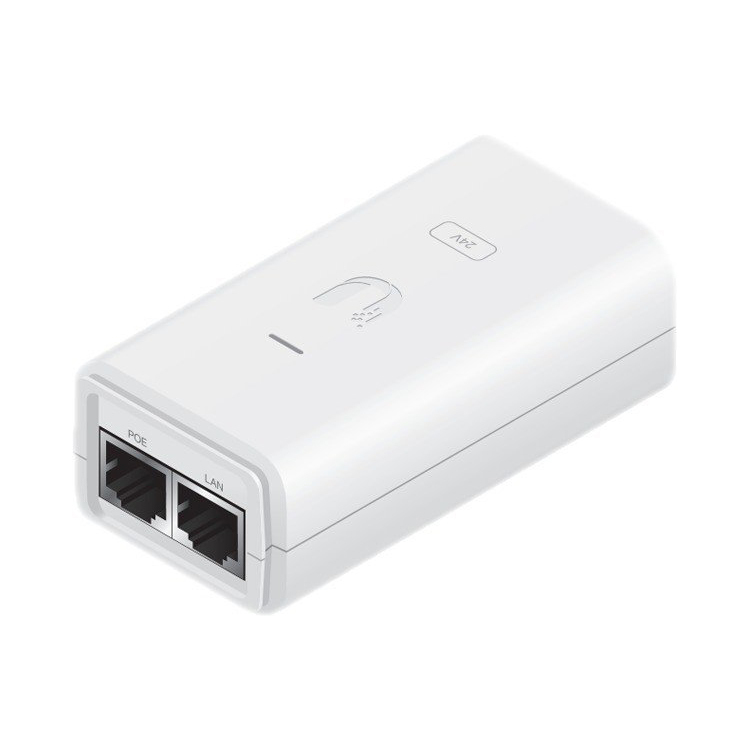 Ubiquiti POE Adapter, weiß (POE-24-12W) [kompatibel mit vielen Ubiquiti PoE-Geräten] von Ubiquiti