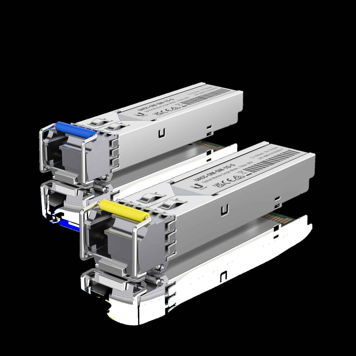 Ubiquiti - SFP (Mini-GBIC)-Transceiver-Modul - GigE - 1000Base-BiDi - LC Single-Modus - 1310 nm / 1550 nm (Packung mit 20) (UACC-OM-SM-1G-S-20) von Ubiquiti